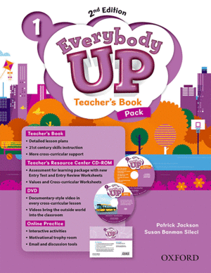 EVERYBODY UP! 1. TEACHER'S BOOK W/DVD& ONLINE PRACTICE PACK 2ND EDITION