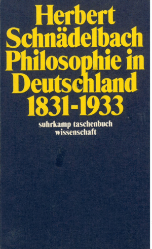 PHILOSOPHIE IN DEUTSCHLAND 1831 - 1933