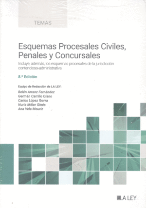 ESQUEMAS PROCESALES CIVILES, PENALES Y CONCURSALES 8ª EDICION