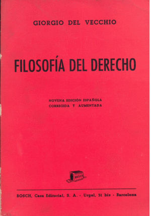 FILOSOFIA DEL DERECHO - 9ª EDICION