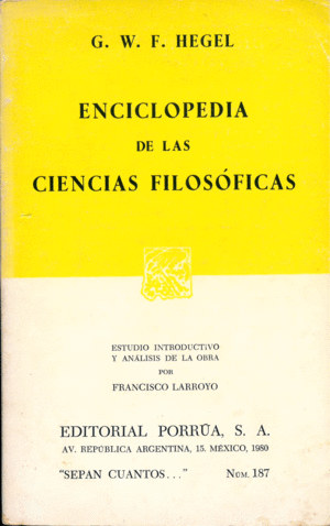ENCICLOPEDIA DE LAS CIENCIAS FILOSOFICAS